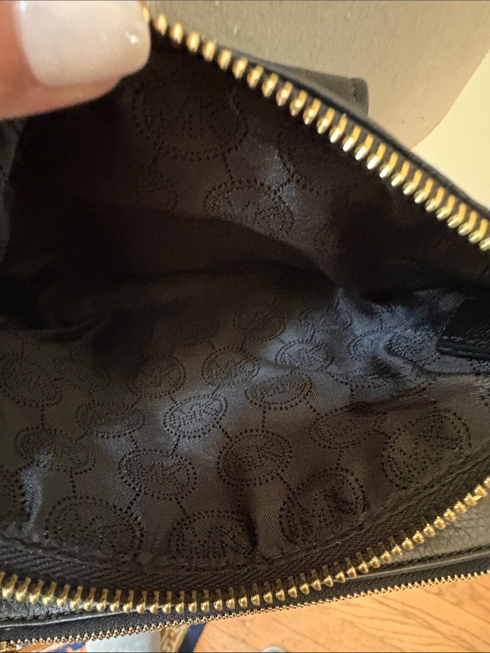 Michael Kors Black Leather Fulton Crossbody Bag - Picture 4 of 8